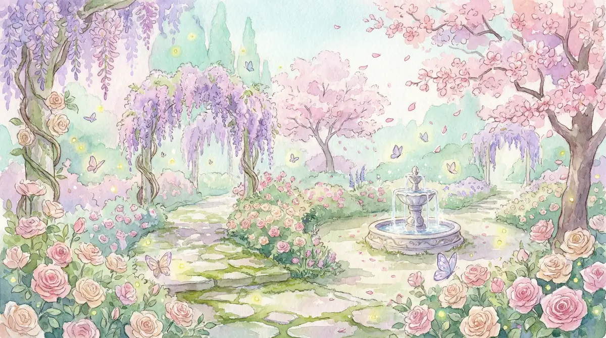 女性向 APP - 梦幻花园背景